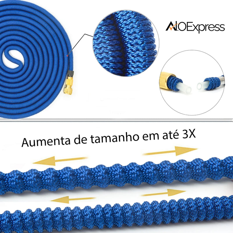 MANGUEIRA EXPANSÍVEL DE JARDIM DE MICROFIBRA - AlôExpress