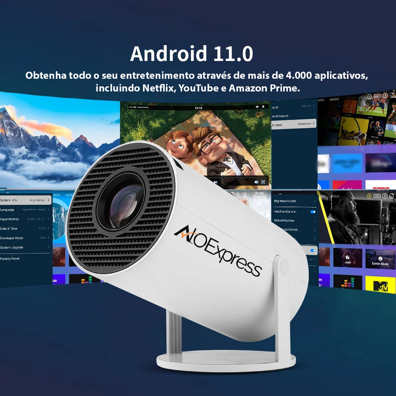 Projector HY300 PRO 4K Magcubic Android 11  - Alôexpress