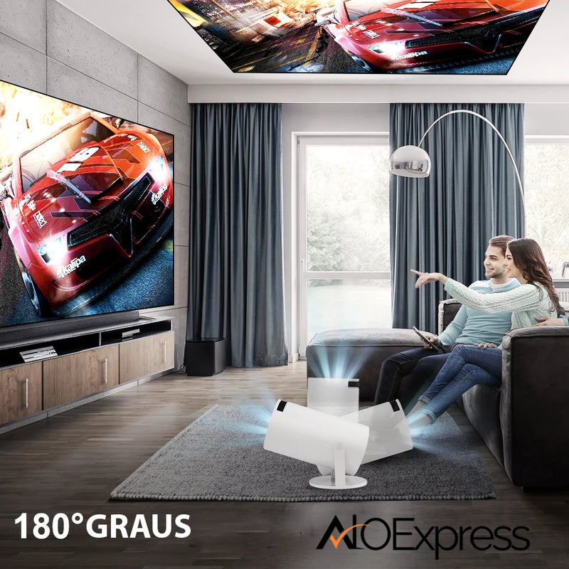 Projector HY300 PRO 4K Magcubic Android 11  - Alôexpress