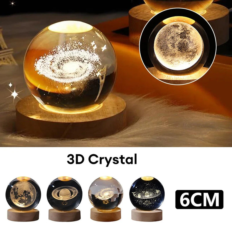 Luminária Esfera de Cristal Planetária - AlôExpress